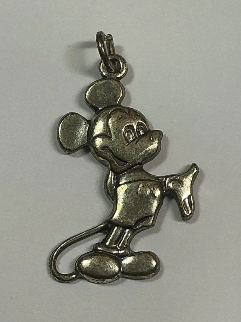 Walt Disney Productions Sterling Silver Mickey Mouse Charm. 1 inch long